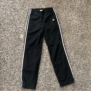 Adidas Black Joggers with White Accents
